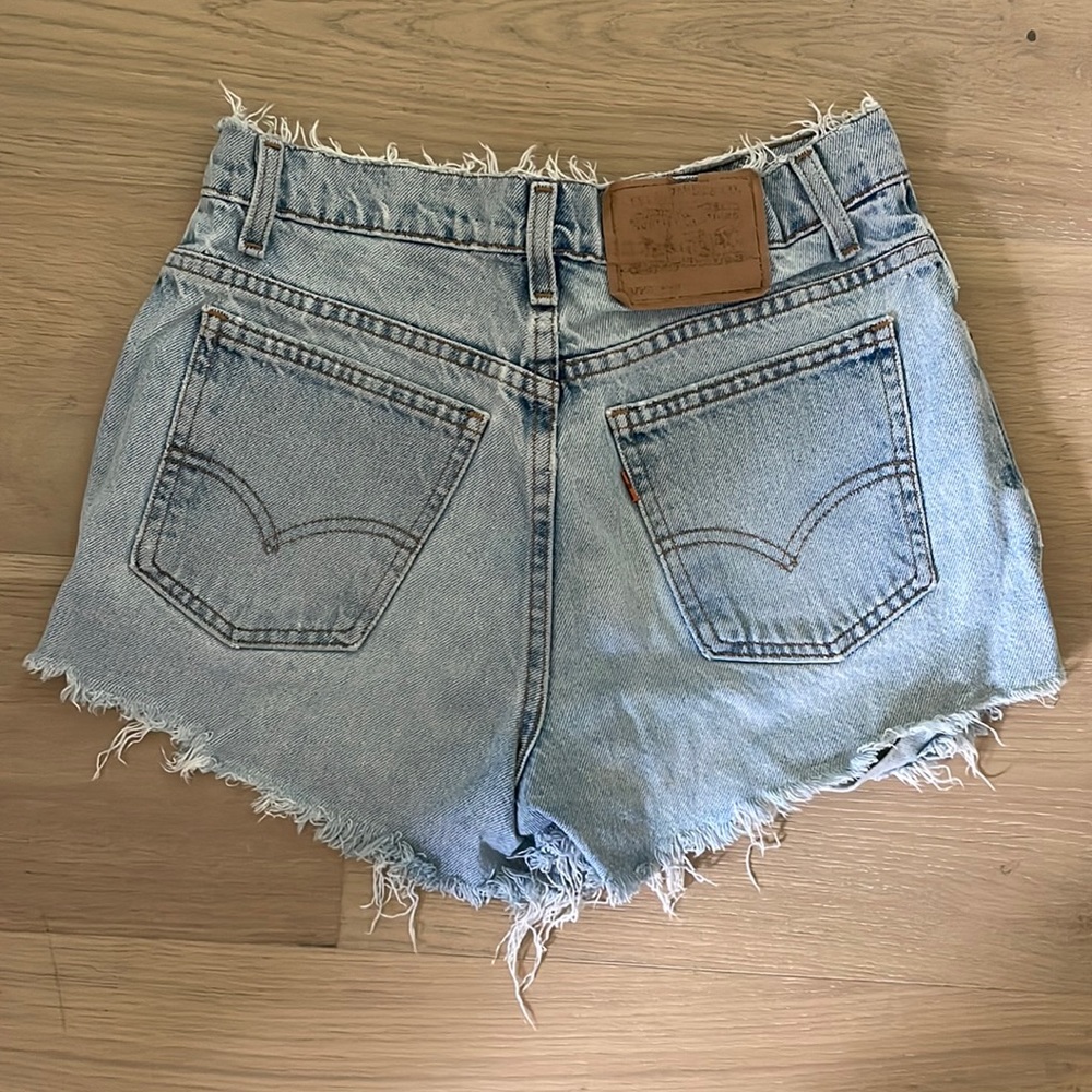Vintage Orange Tab Levi shorts
